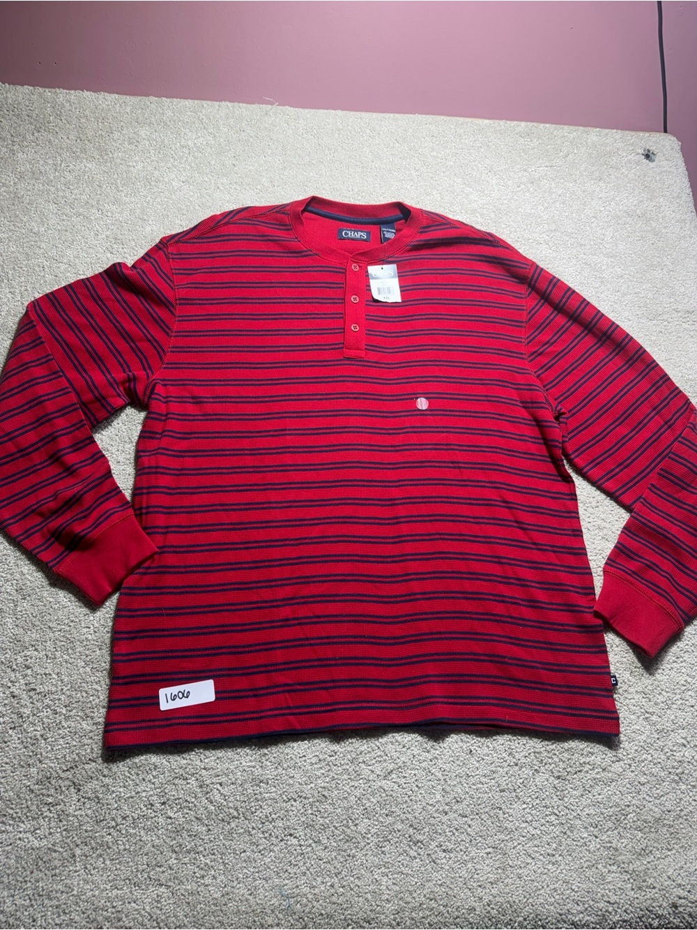Chaps long sleeve thermal type sz xxl mens new